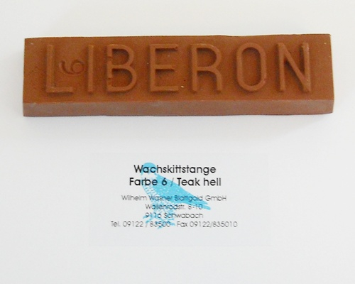 Liberon Wachskittstange Farbe 06 / Teak hell