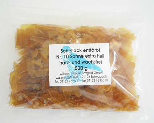 Schellack entfärbt Nr. 10 Sonne extra hell 500 g